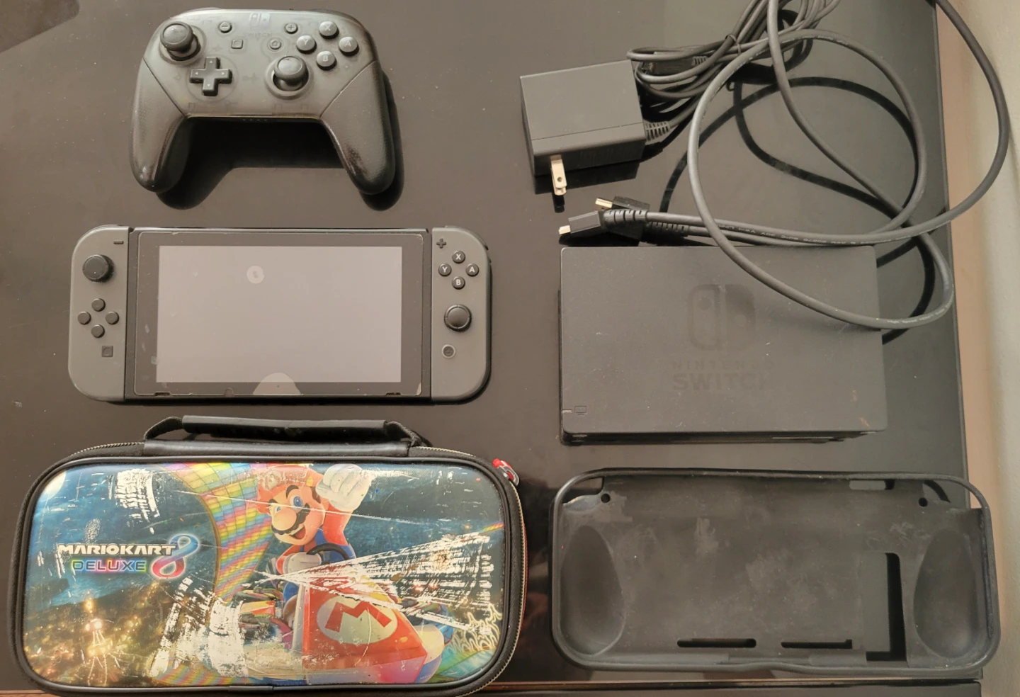 Modded Nintendo Switch V1 – Atmosphère, 87.9GB SD, + Accessories