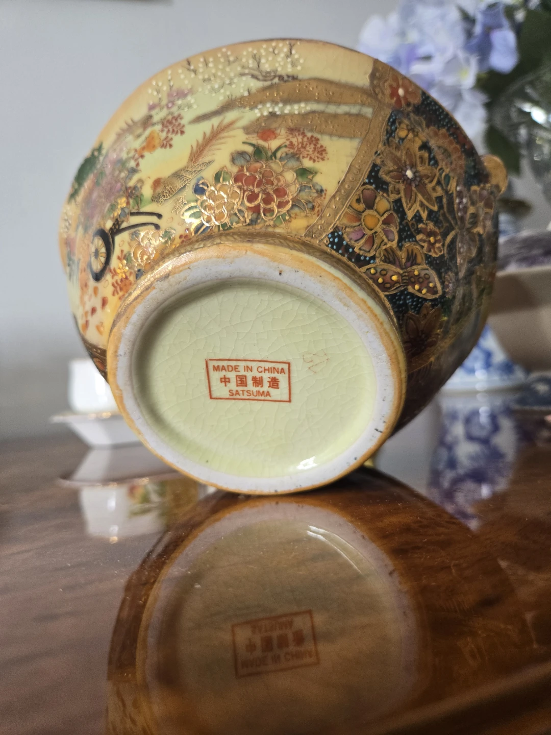 Vintage Satsuma Ware Basket - photo 3