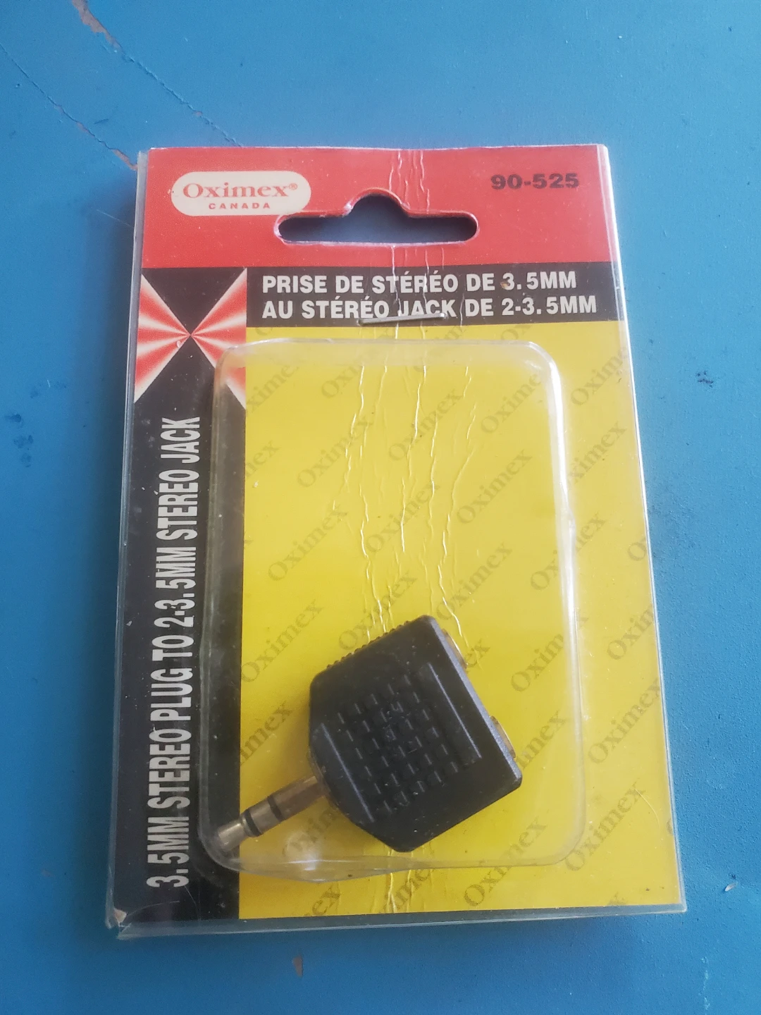Oximex 3.5mm Stereo Plug to 2x 3.5mm Stereo Jack Adapter