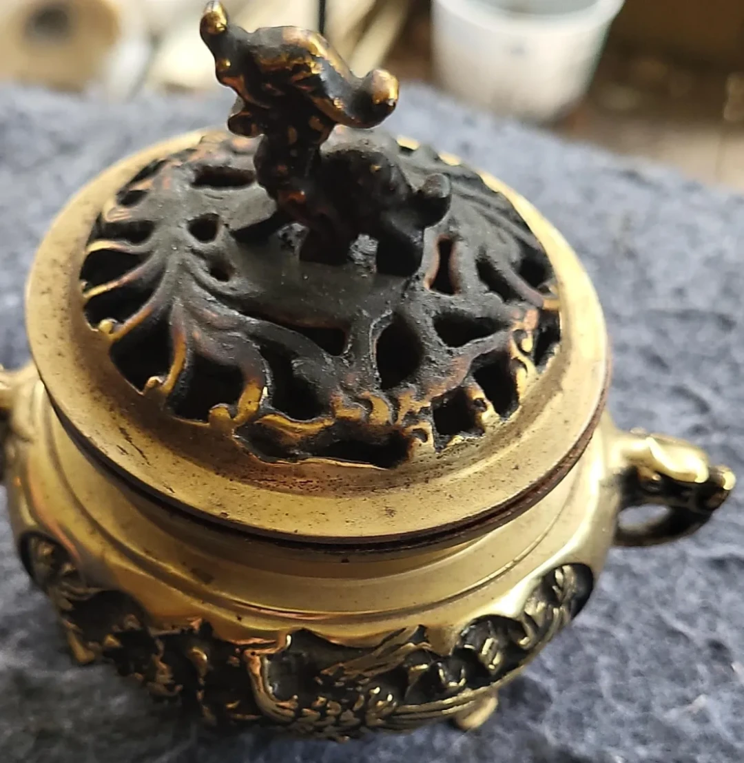 Vintage Brass Incense Burner