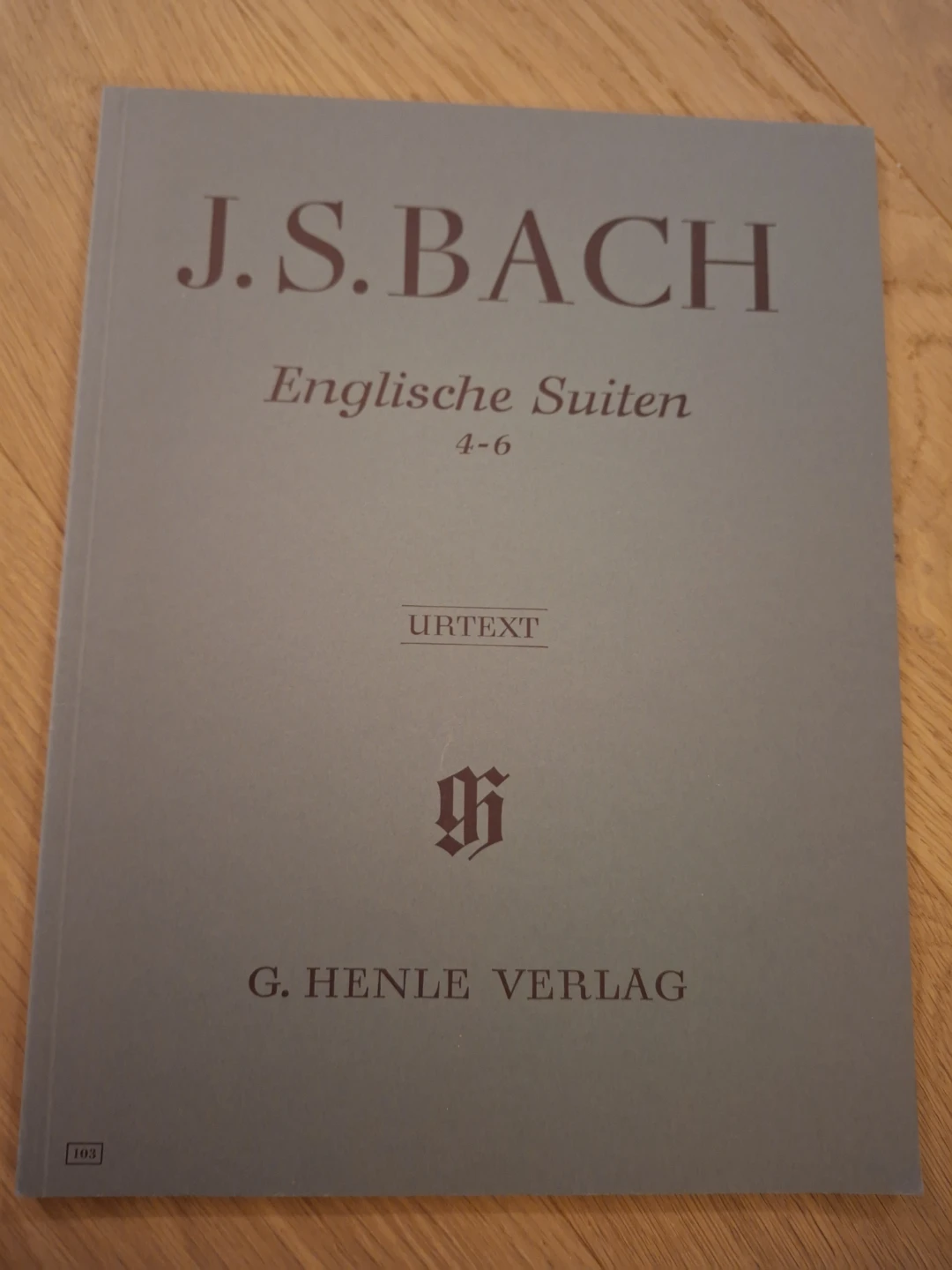 J.S. Bach Englische Suiten 4-6 Urtext Sheet Music