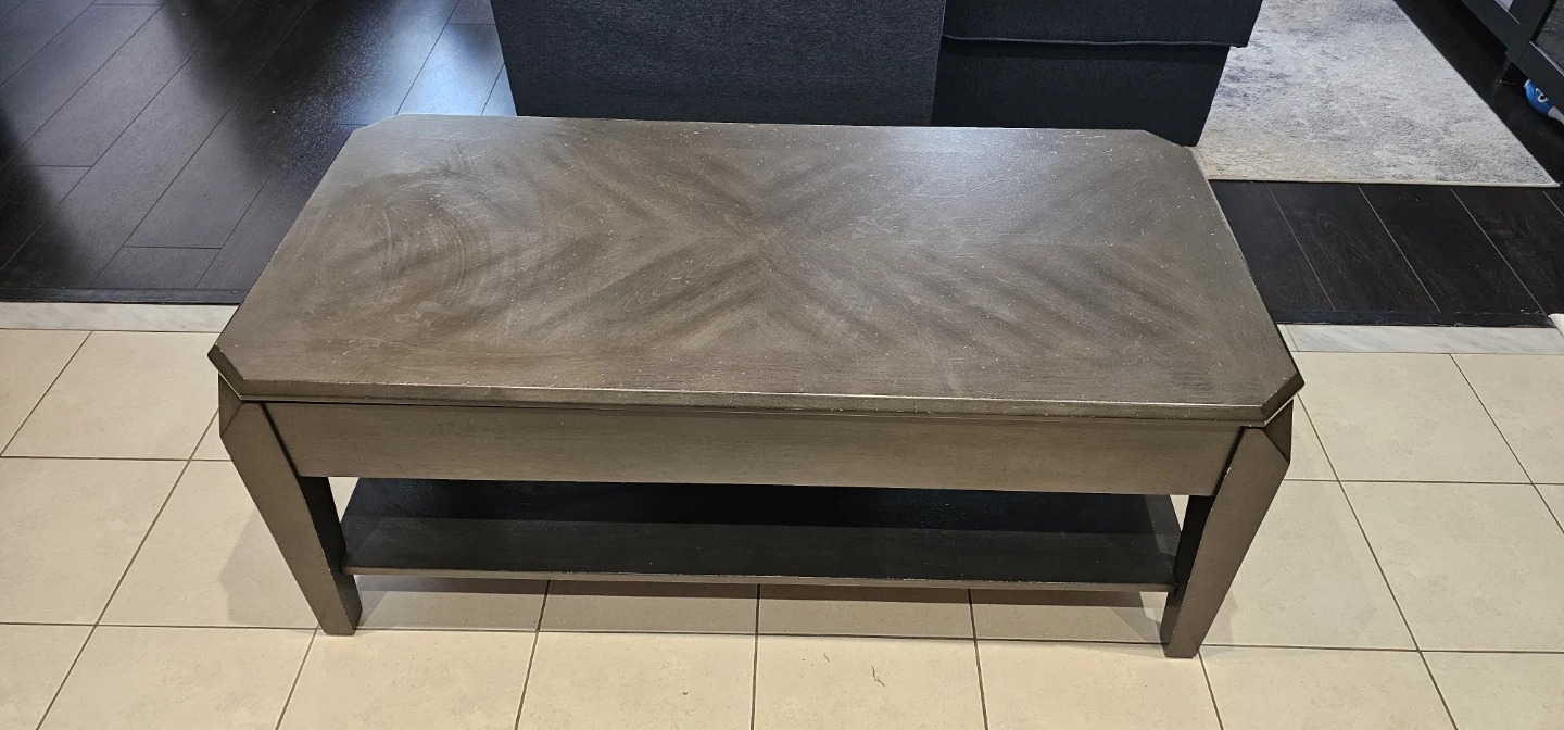 Lennox Lift-Top Coffee Table - Dark Grey - photo 2