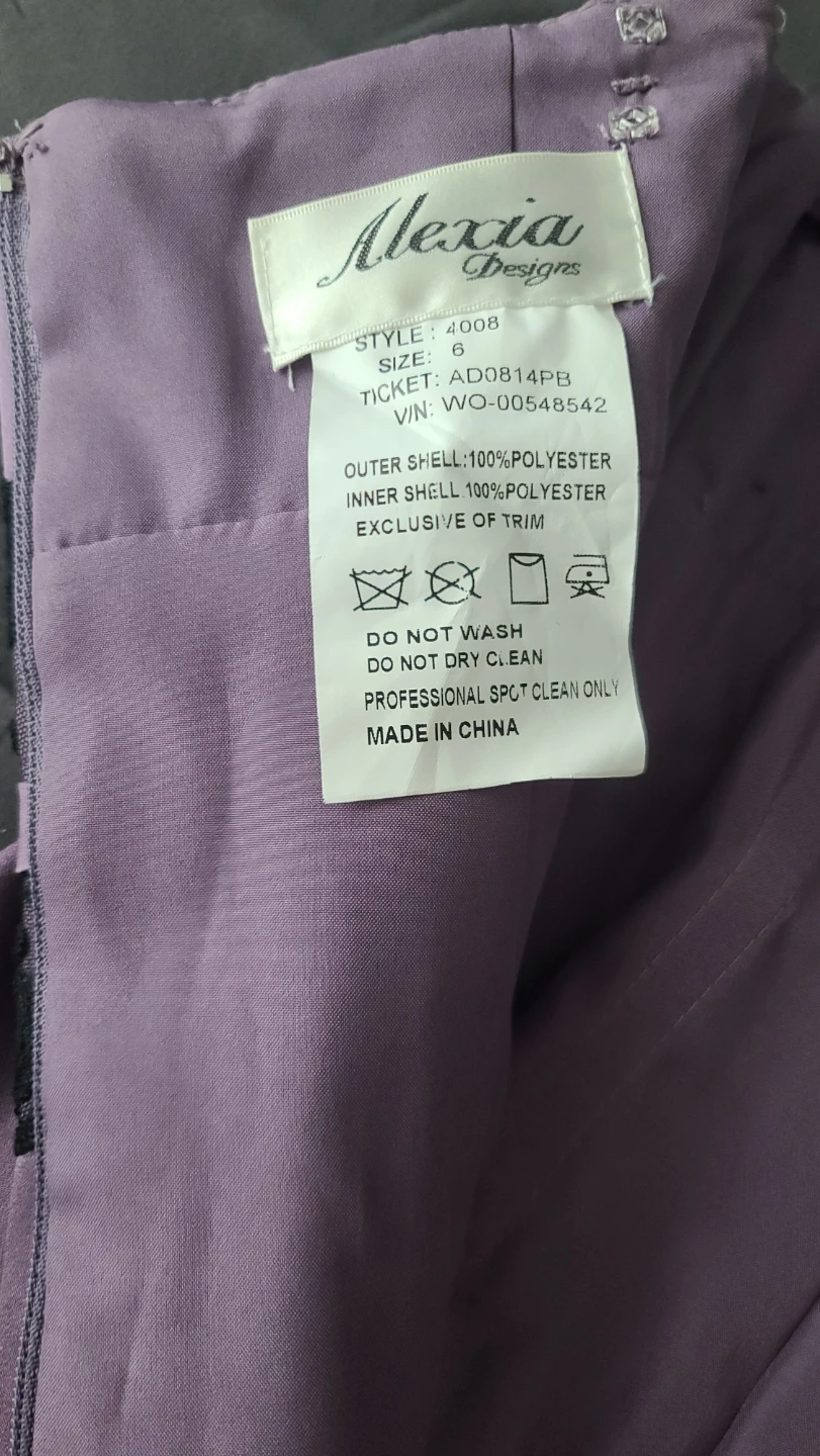 Alexia Designs Purple Prom Dress Size 6 - photo 2