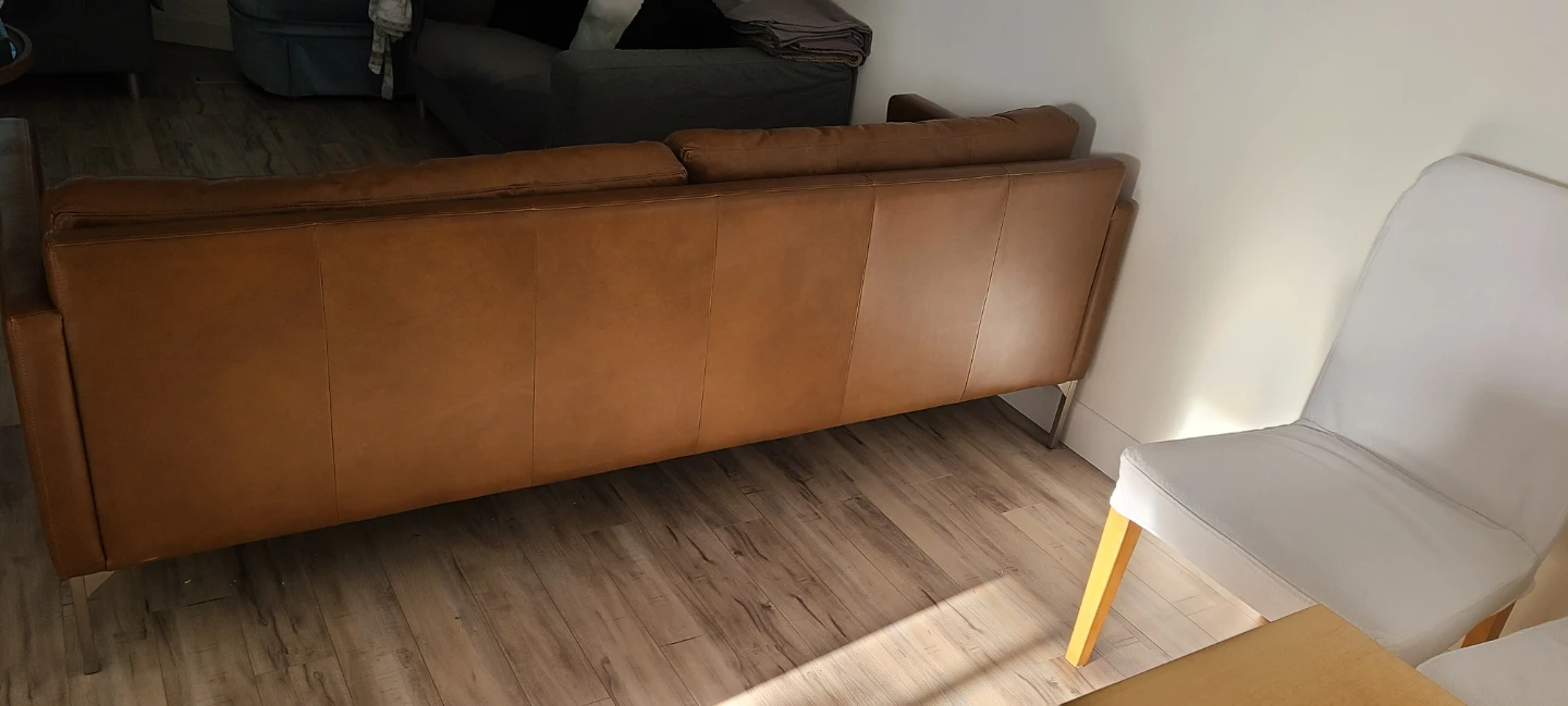West Elm Banks Sofa - Brown Leather - photo 3
