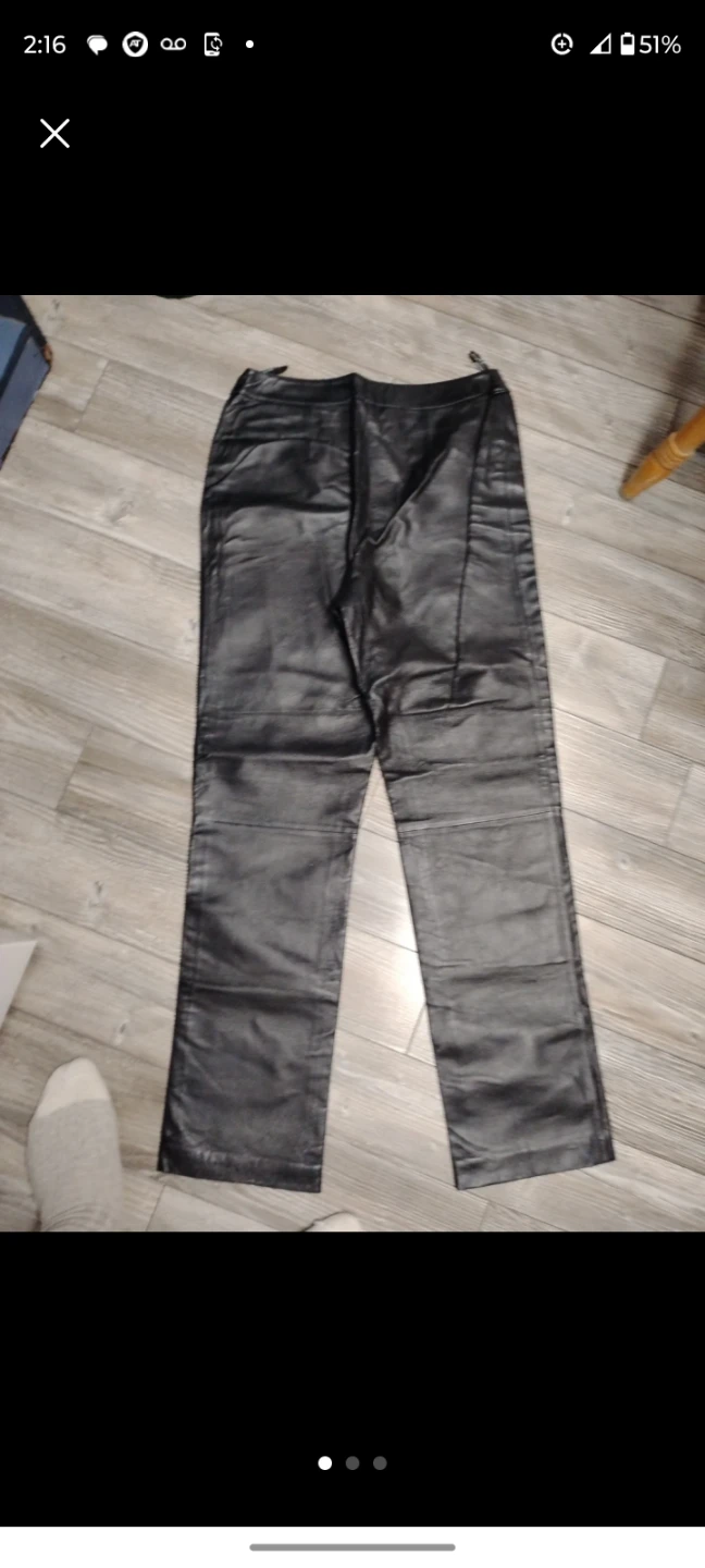 Nygård Collection Black Faux Leather Pants Size 8