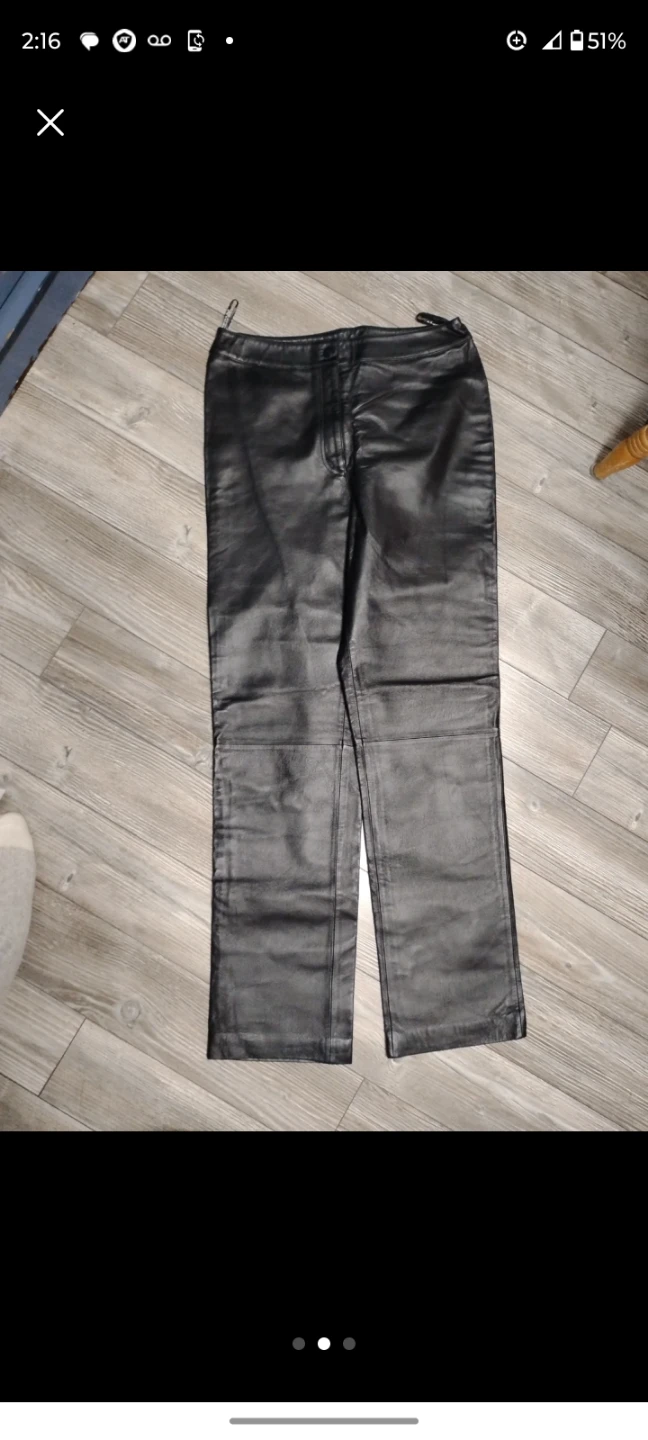 Nygård Collection Black Faux Leather Pants Size 8 - photo 2