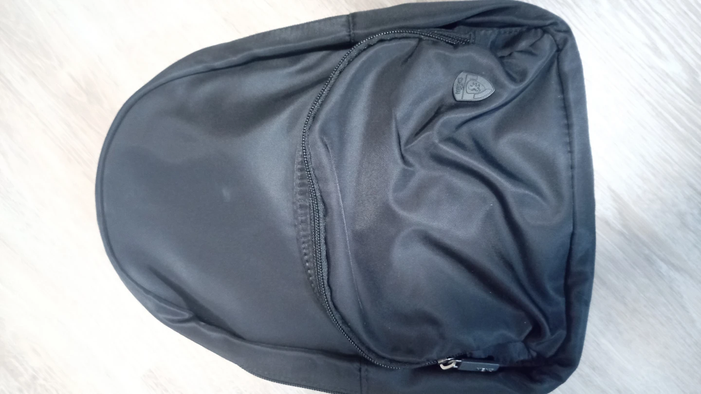 Black Travel Bag with Emblem