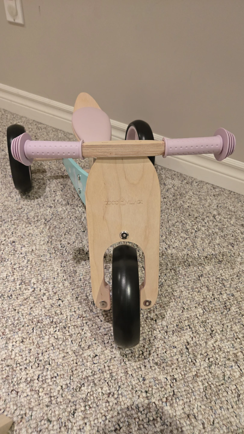 Coco Village Wooden Balance Bike with Unicorns - photo 3
