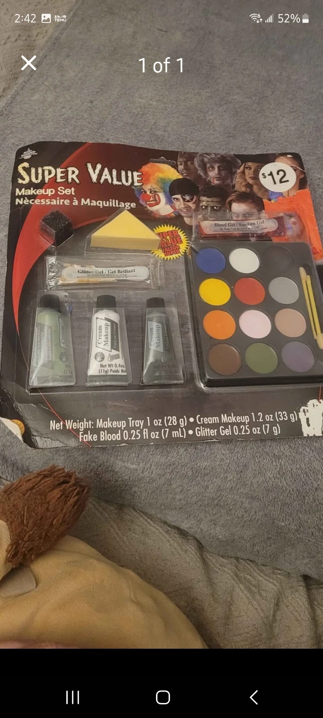 Kids Halloween Makeup Set