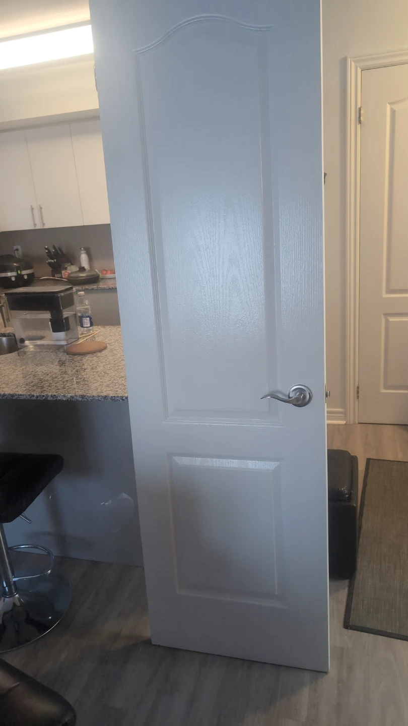 White Interior Door with Handle