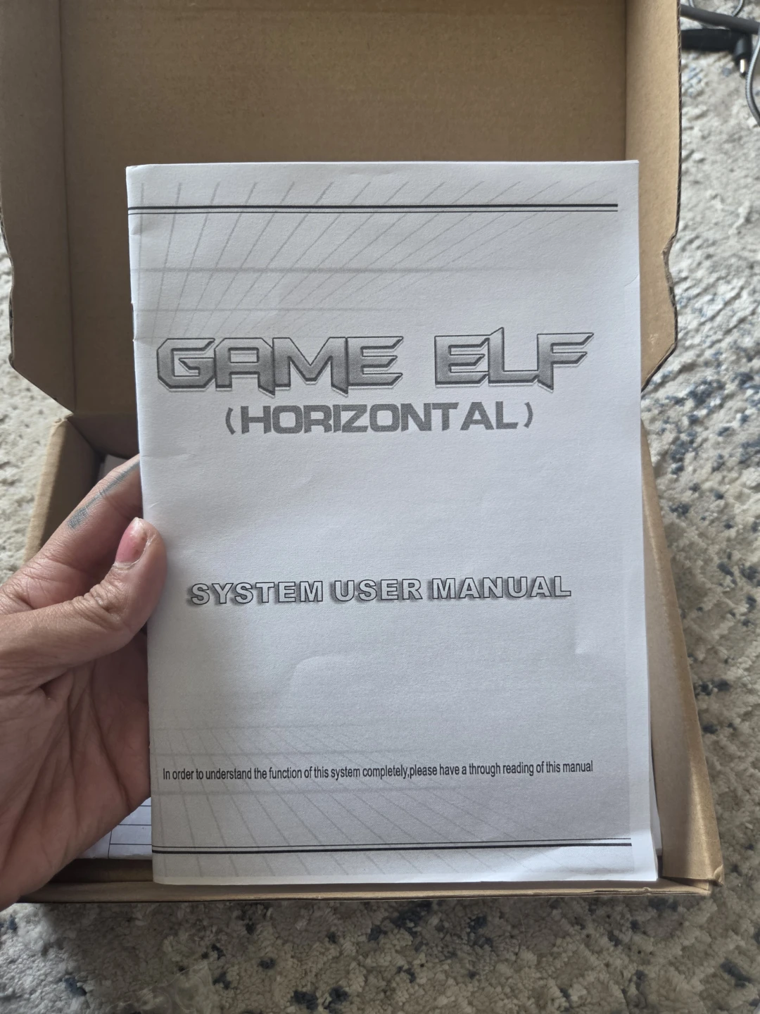 GAME ELF Horizontal System User Manual - photo 5