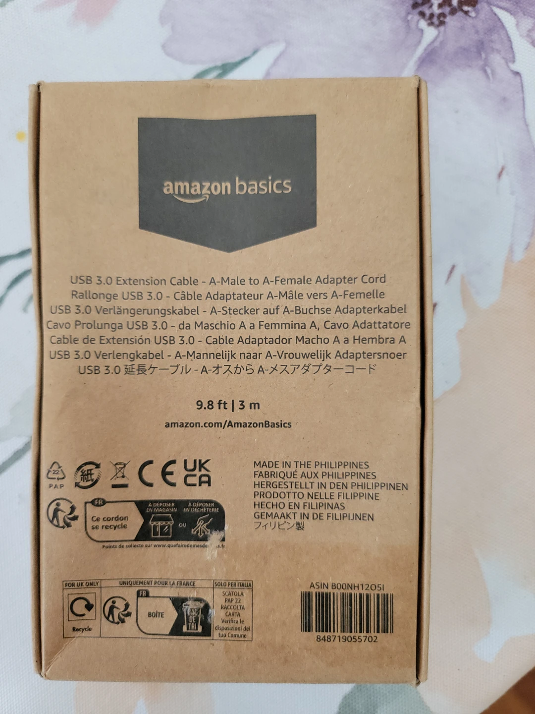 Amazon Basics USB 3.0 Extension Cable (3m / 9.8 ft) - Brand New