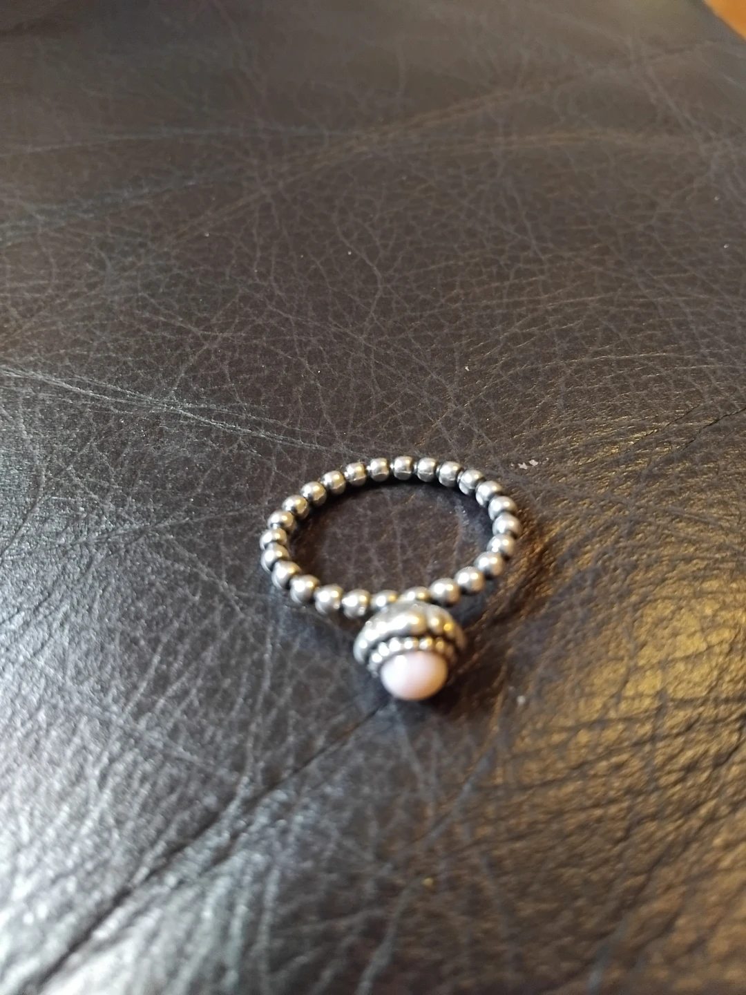 Pandora Ring with Pink Stone