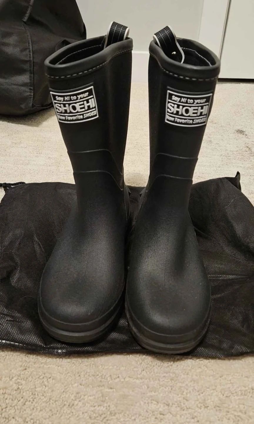 Black Rain Boots