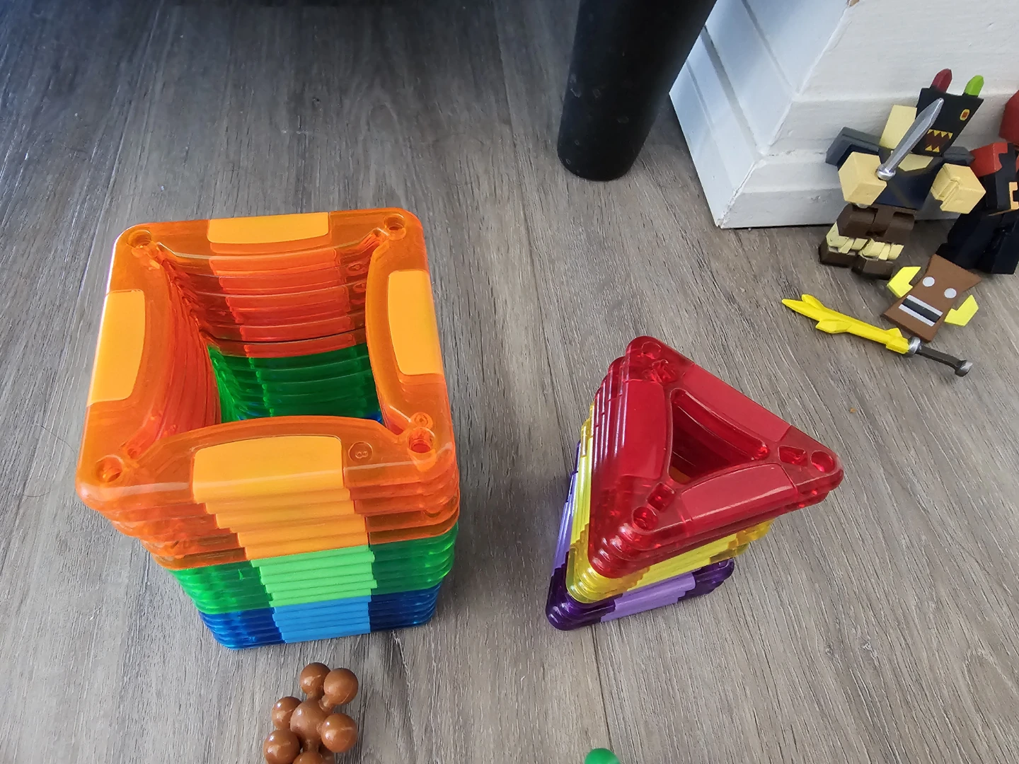 Magnetic Building Tiles & Stick Building Toy Set - photo 2