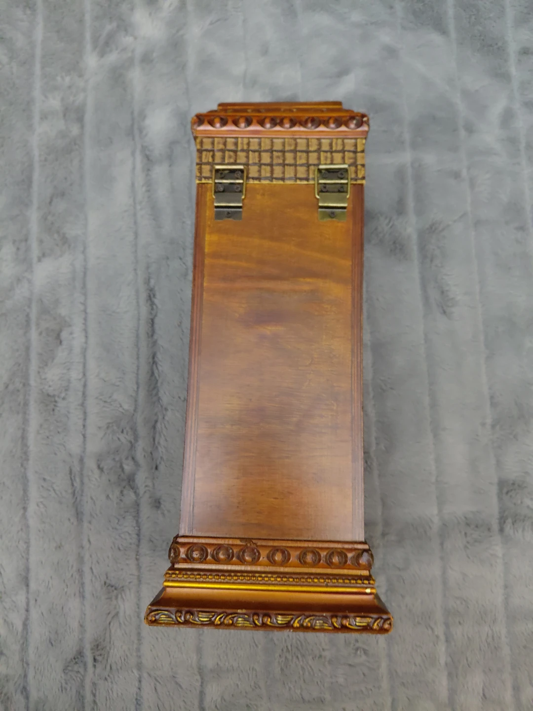 Tall Wooden Decorative Box with Clasp - photo 3