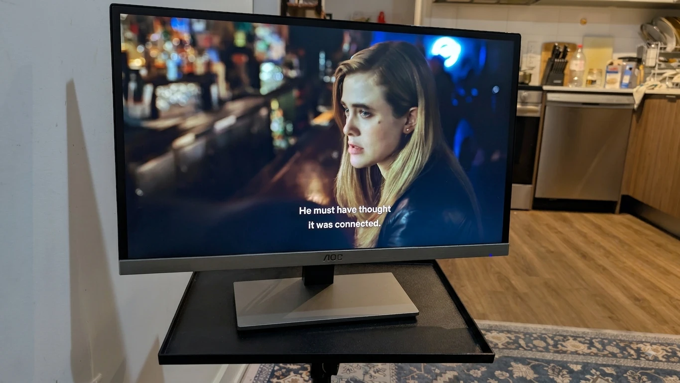AOC Monitor 13.4 inches height X 22.8 width