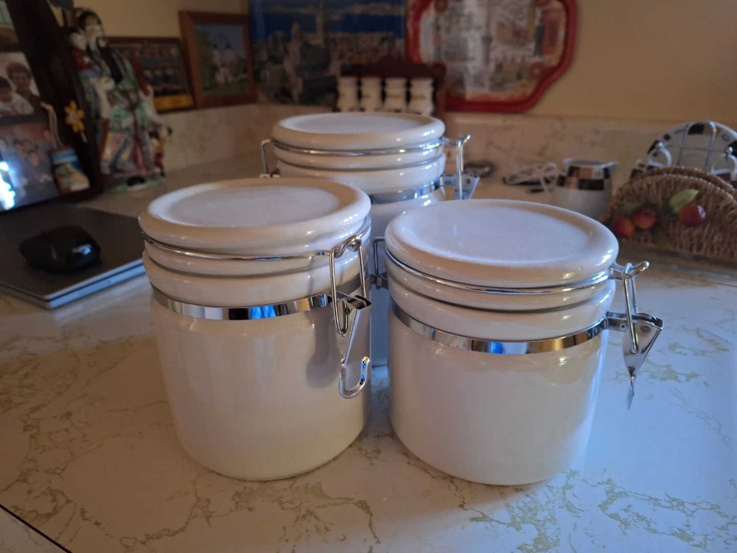 Cream Ceramic Canister Set