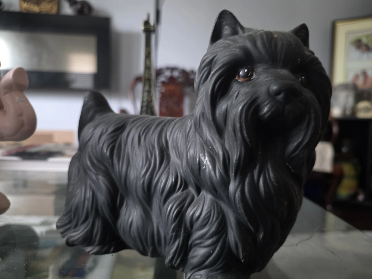 Black Dog Figurine