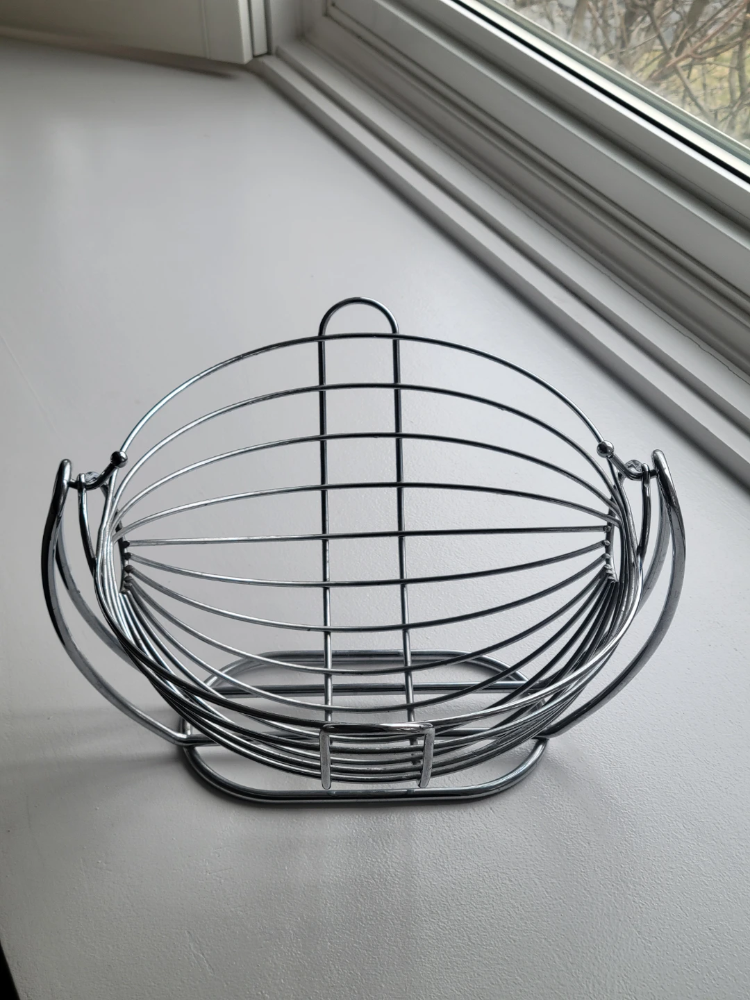 Rocking Boat Chrome Wire Fruit Basket