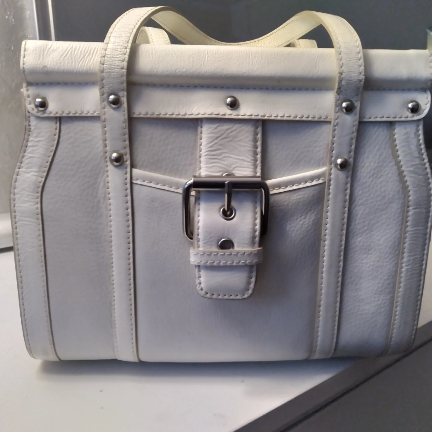 White MAXXIMUM Satchel Handbag