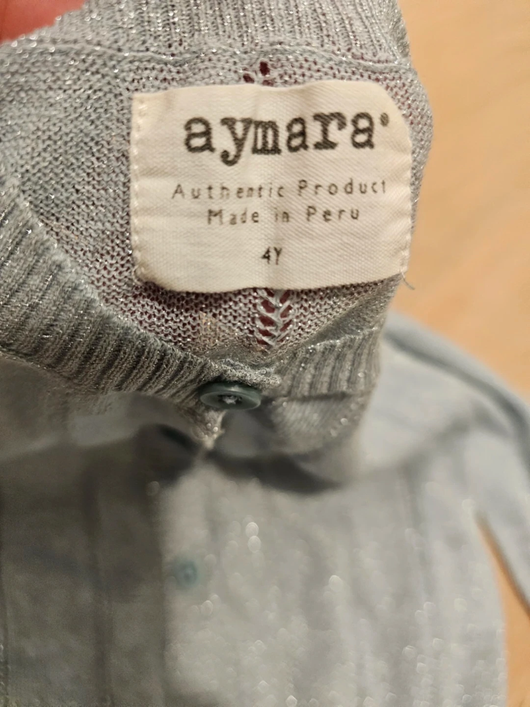 Aymara Girls Blue Sparkle Cardigan 4y - photo 3