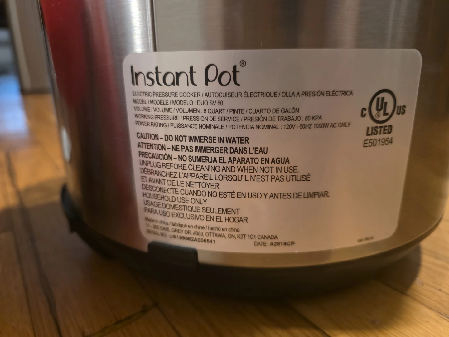 Instant Pot Duo SV 60 Quart Electric Pressure Cooker - photo 3