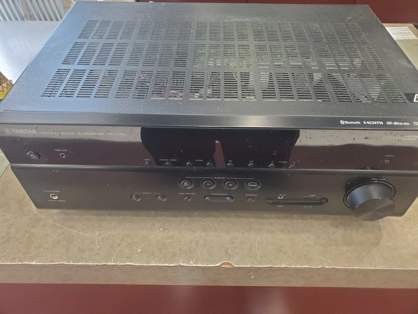 Yamaha RX-V385 AV Receiver Black