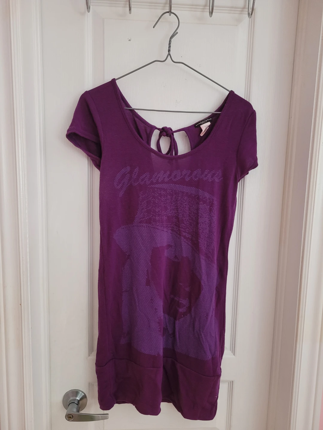 Purple 'Glamorous' Graphic T-Shirt