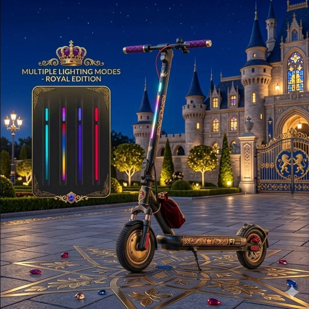 Royal Edition Electric Scooter with Multiple Lighting Modes
