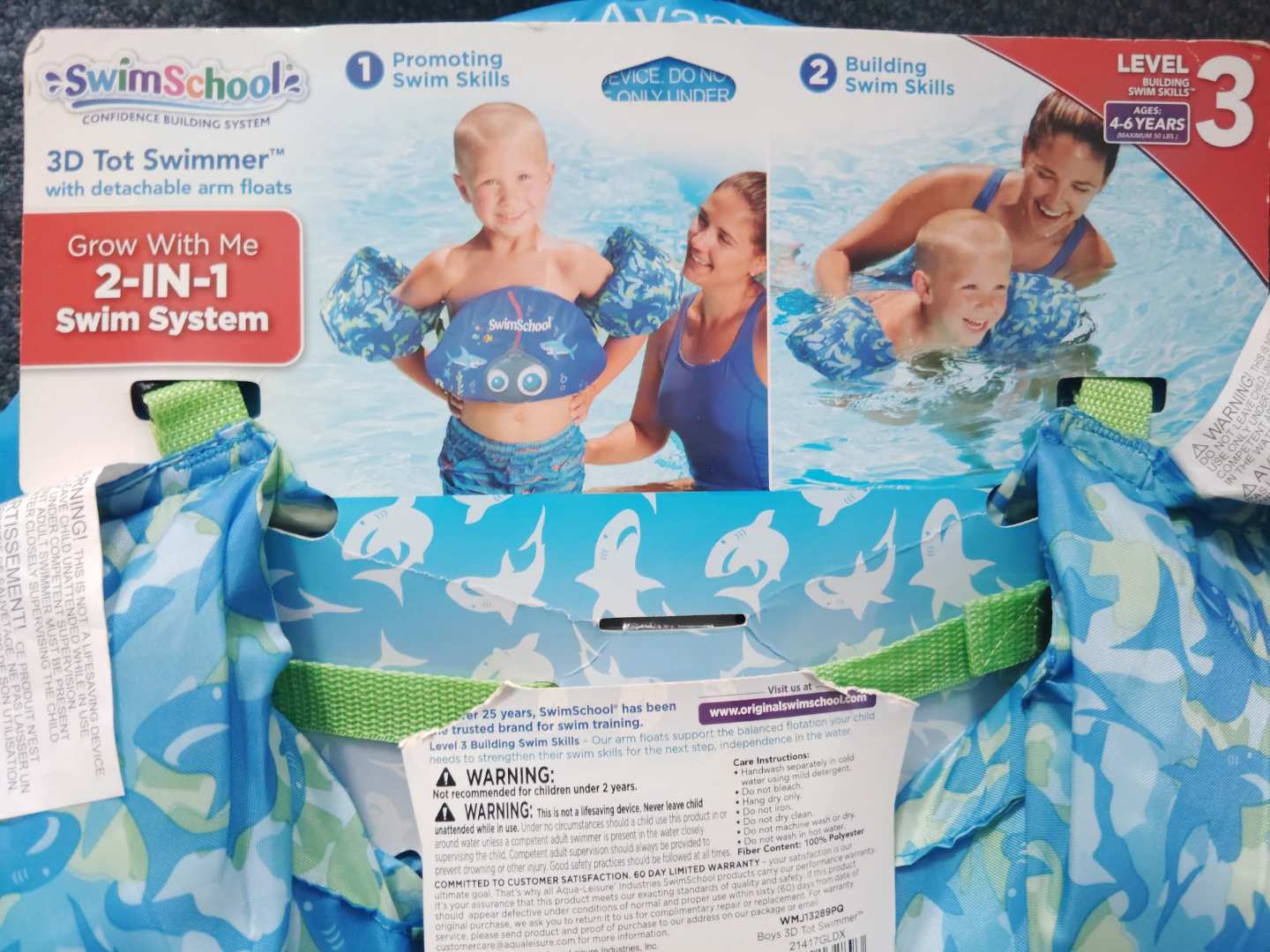 SwimSchool 3D Tot Swimmer 2-in-1 Swim System - photo 3