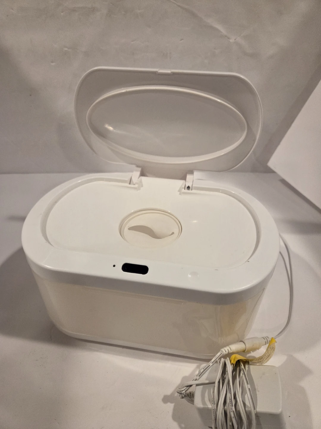 White Baby Wipes Warmer with Power Adapter - photo 3