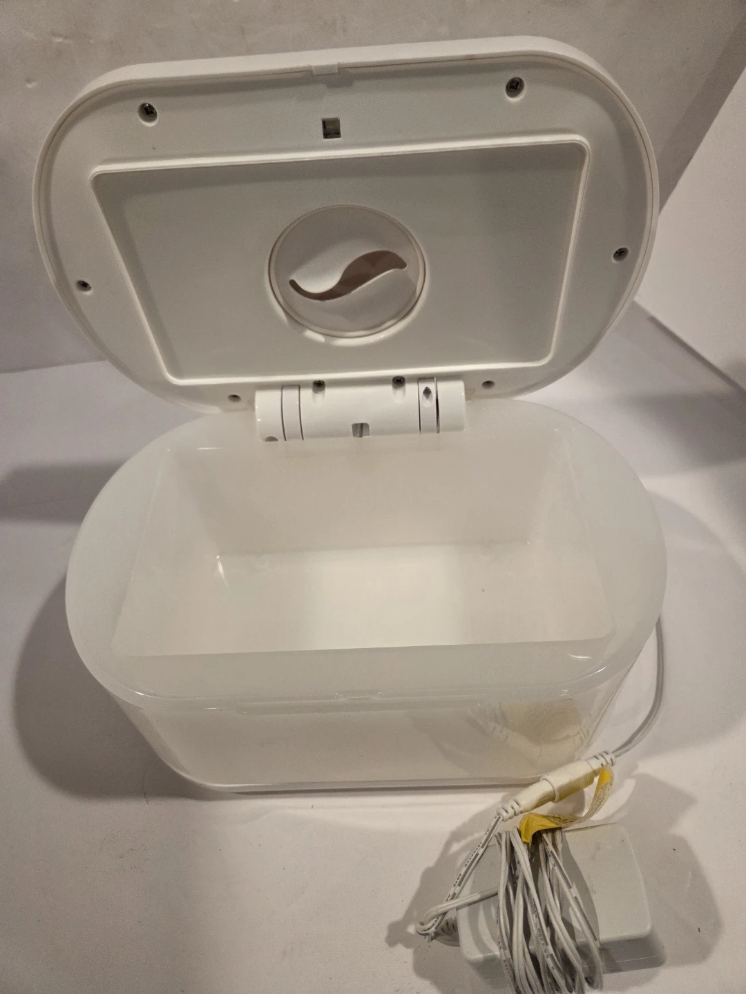 White Baby Wipes Warmer with Power Adapter - photo 4