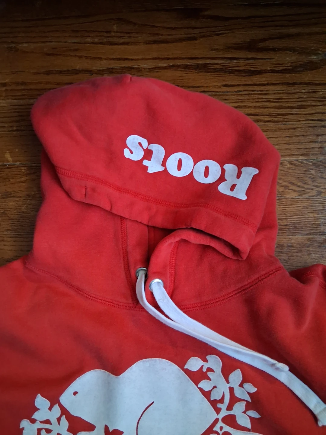 (Retro) Roots Canada Hoodie Red Beaver Maple Leaf - photo 4