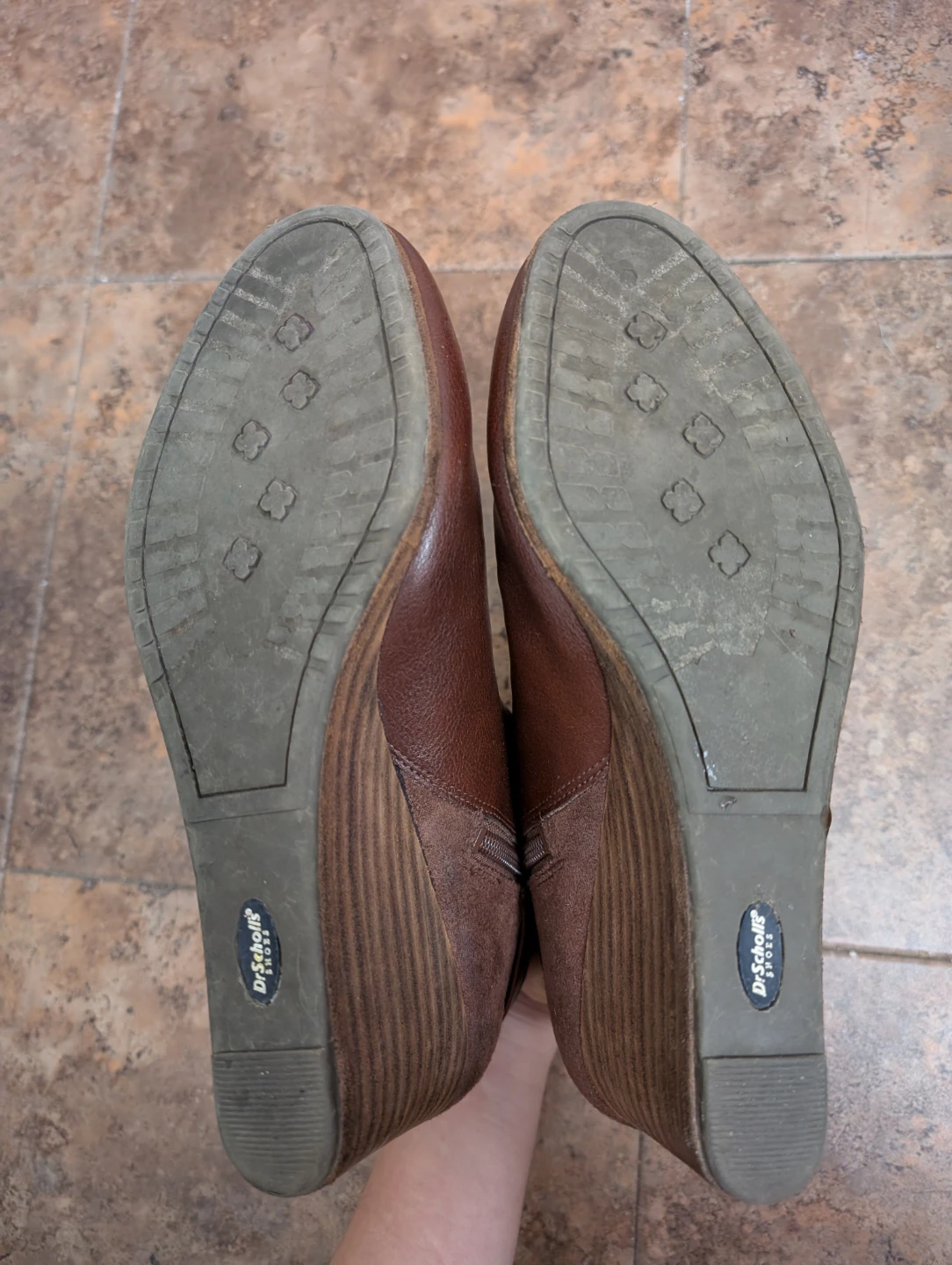 Dr. Scholl's Brown Wedge Ankle Ergonomic Comfy Boots Size 8.5 - photo 5