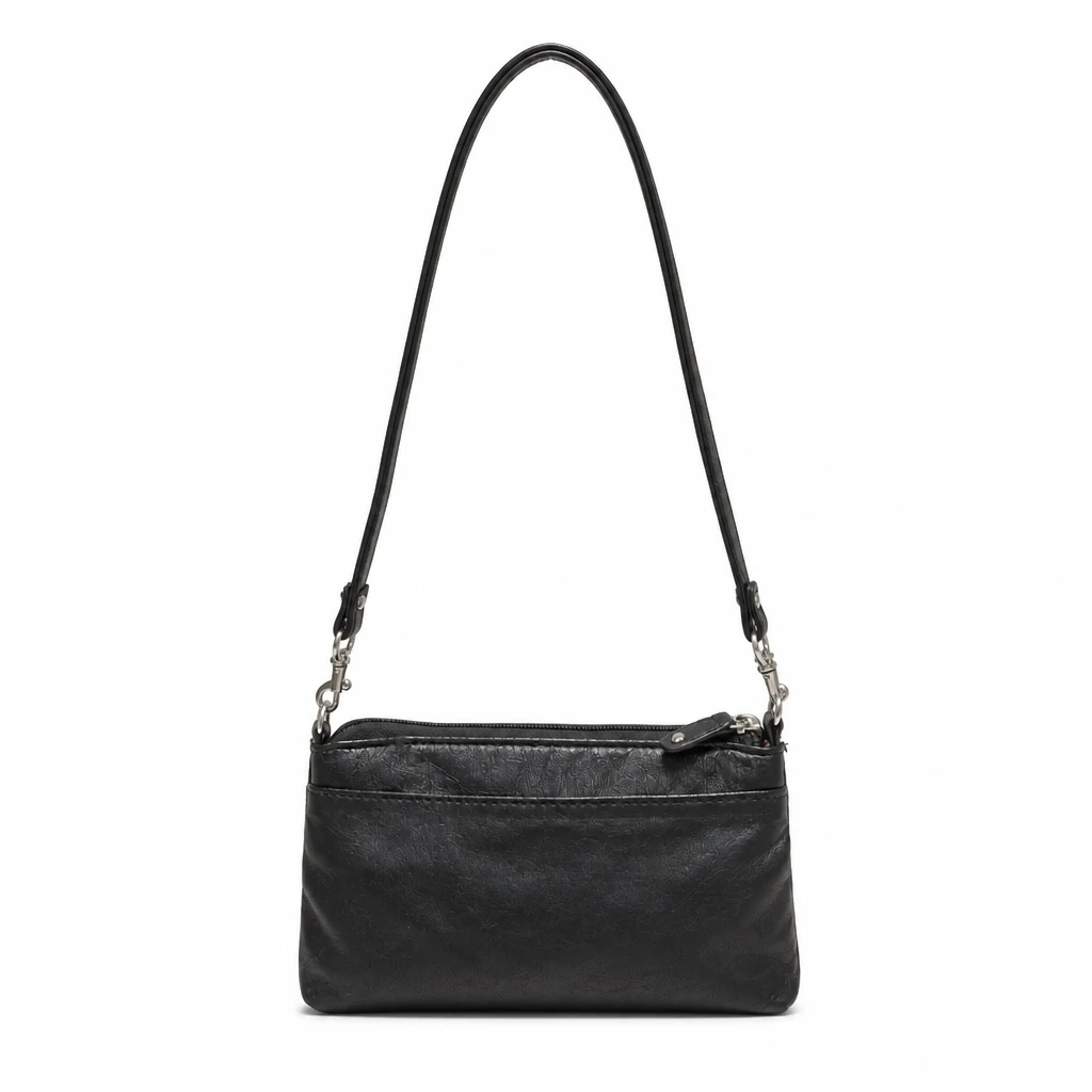 Franco Sarto Black Faux Leather Baguette Shoulder Bag - photo 2