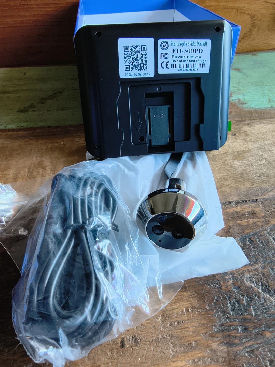 New Smart Peephole Video Doorbell ED-300PD (Never Used) - photo 4