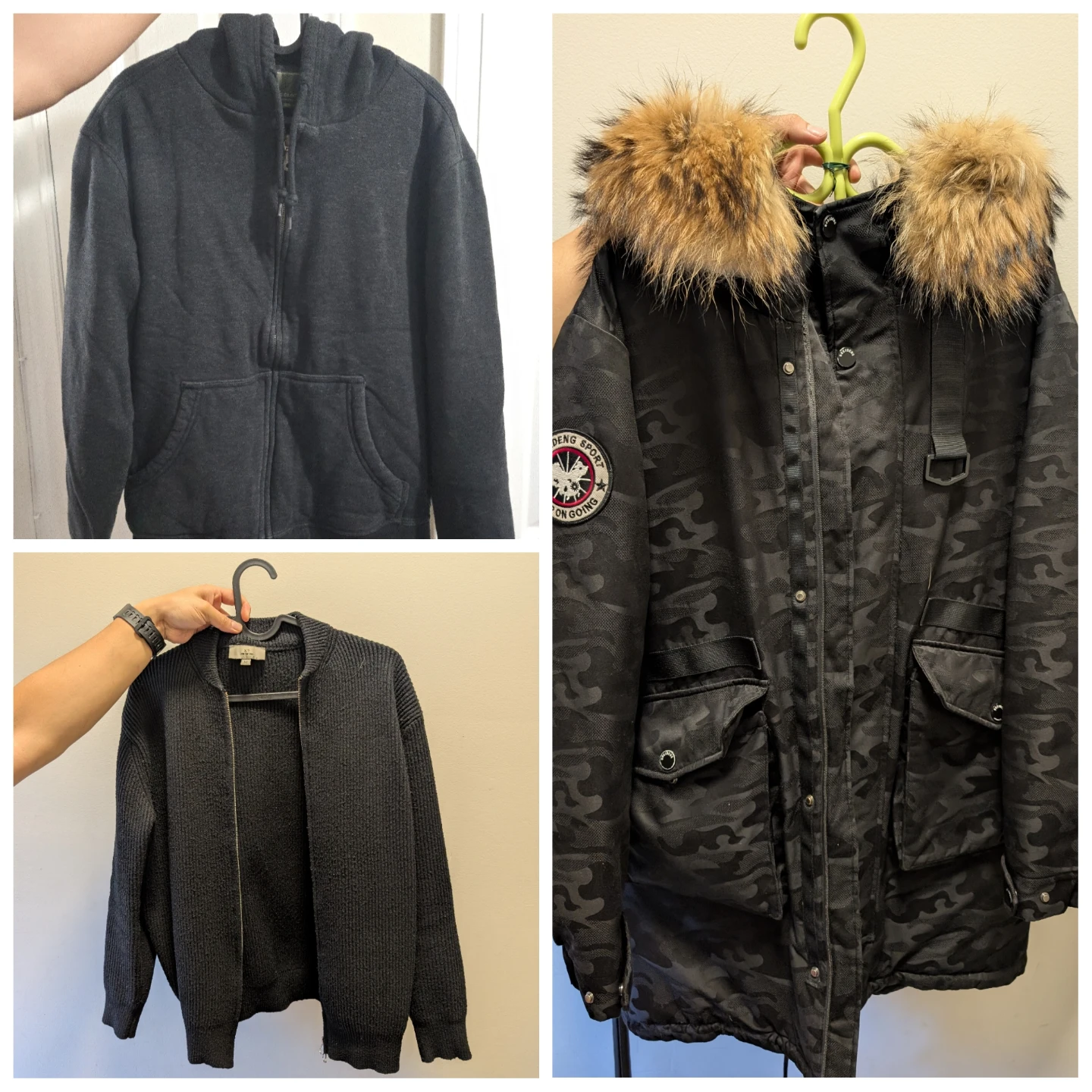 Winter Down Jacket - Super Warm + other 2 sweaters