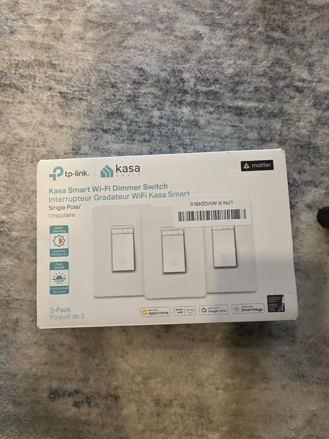 Kasa Smart Wi-Fi Dimmer Switch 3-Pack