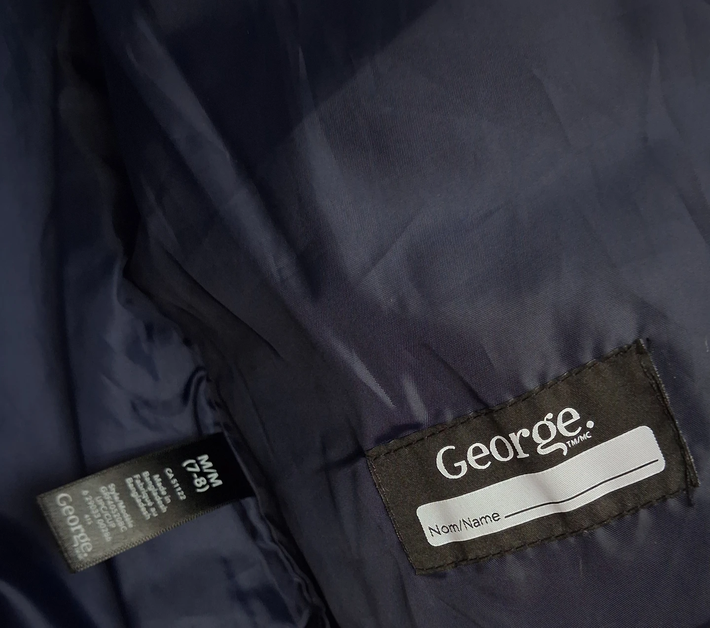 George. Puffer Jacket - Blue/White/Navy - M/M (7-8) - photo 5