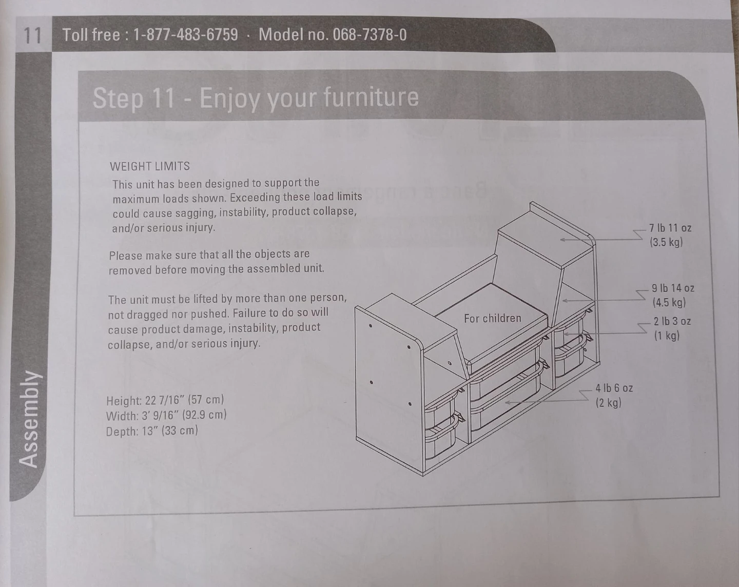 Kid's Storage Bench (For Living) - photo 3
