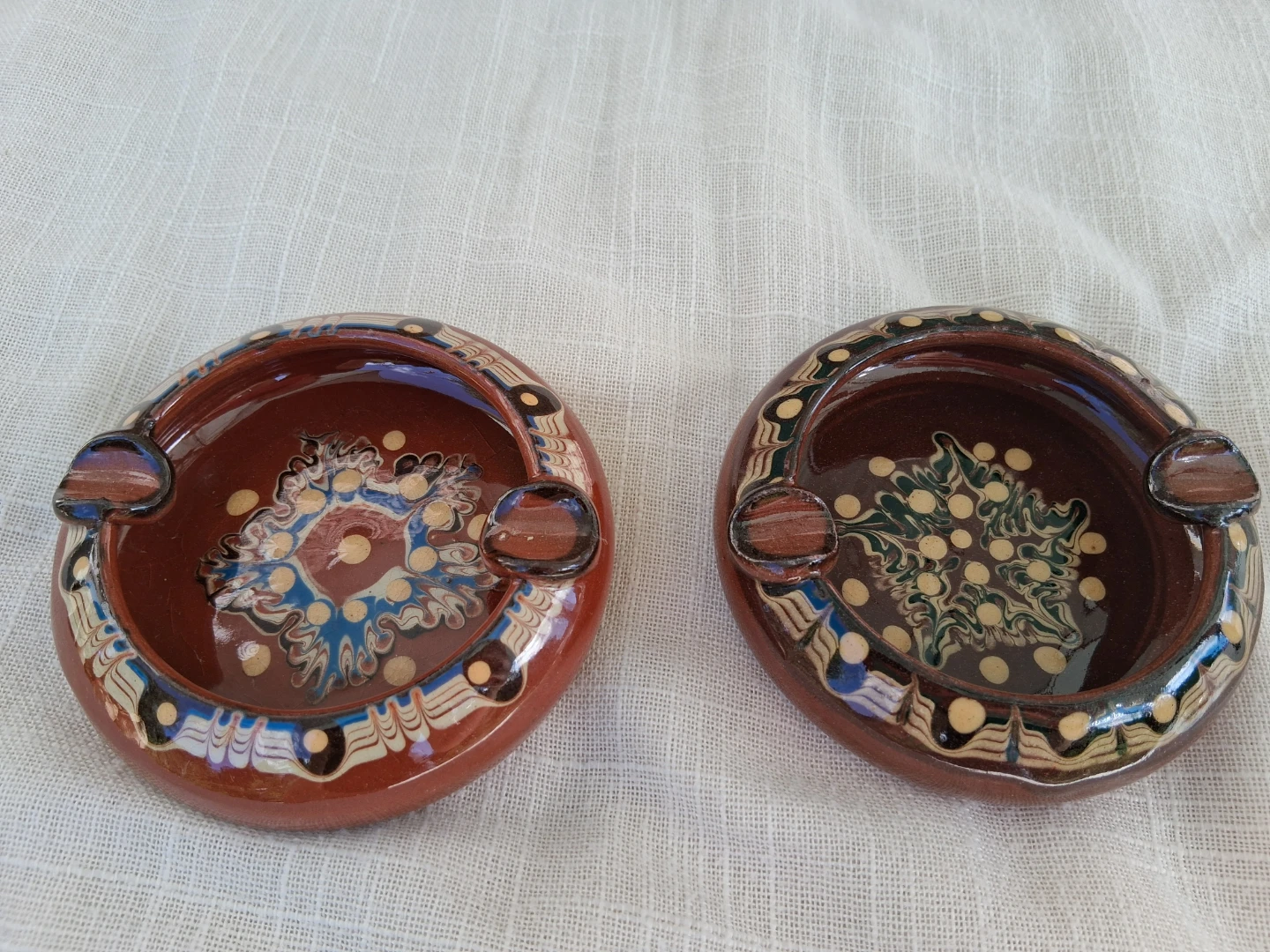 Pair of Vintage Ashtrays from Czechoslovakia