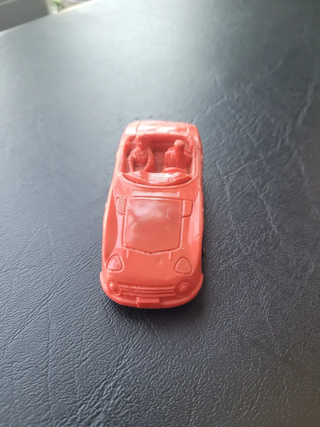 European Red Vinyl Toy Porsche Sports Car - photo 2