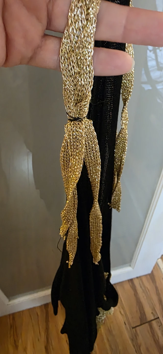 Black and Gold Mesh Top - photo 4