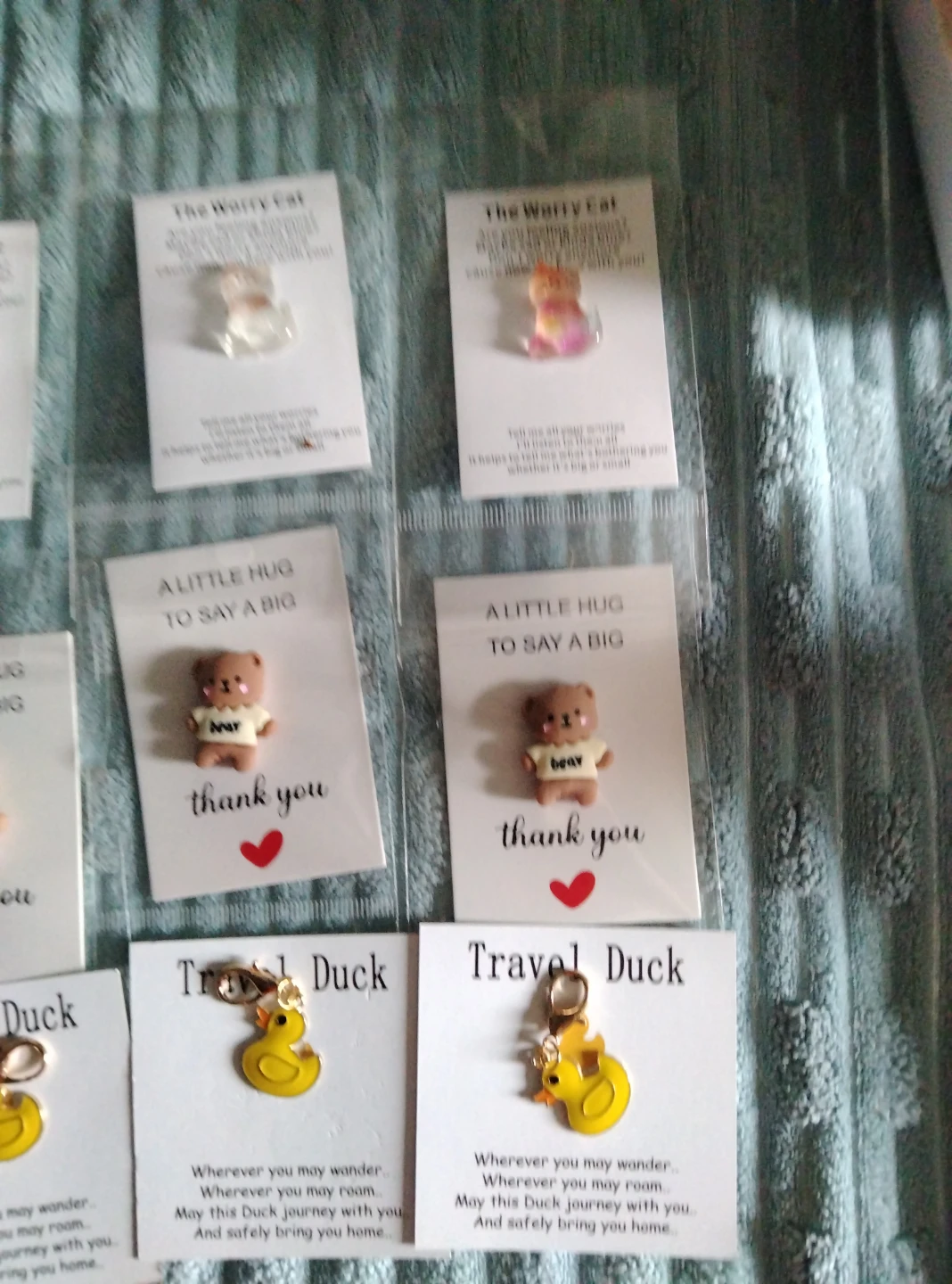 The Worry Cat / Travel Duck / Little Hug Bear Charms