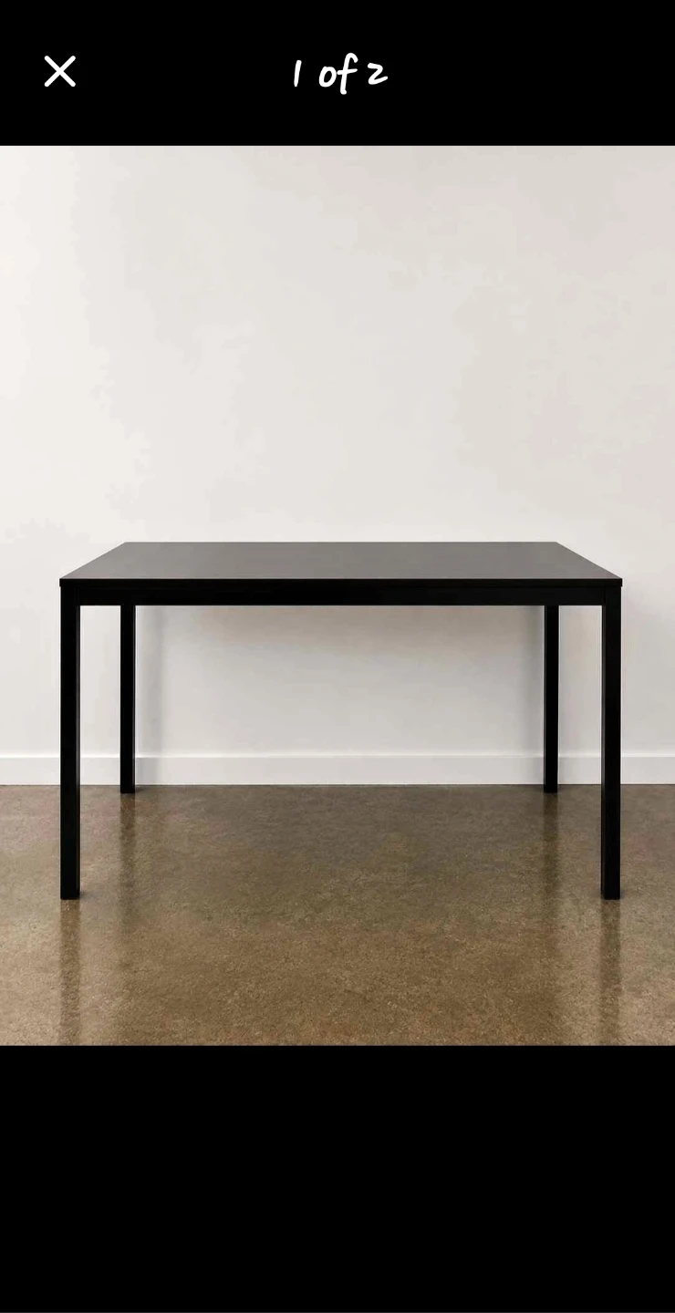 Ikea black table