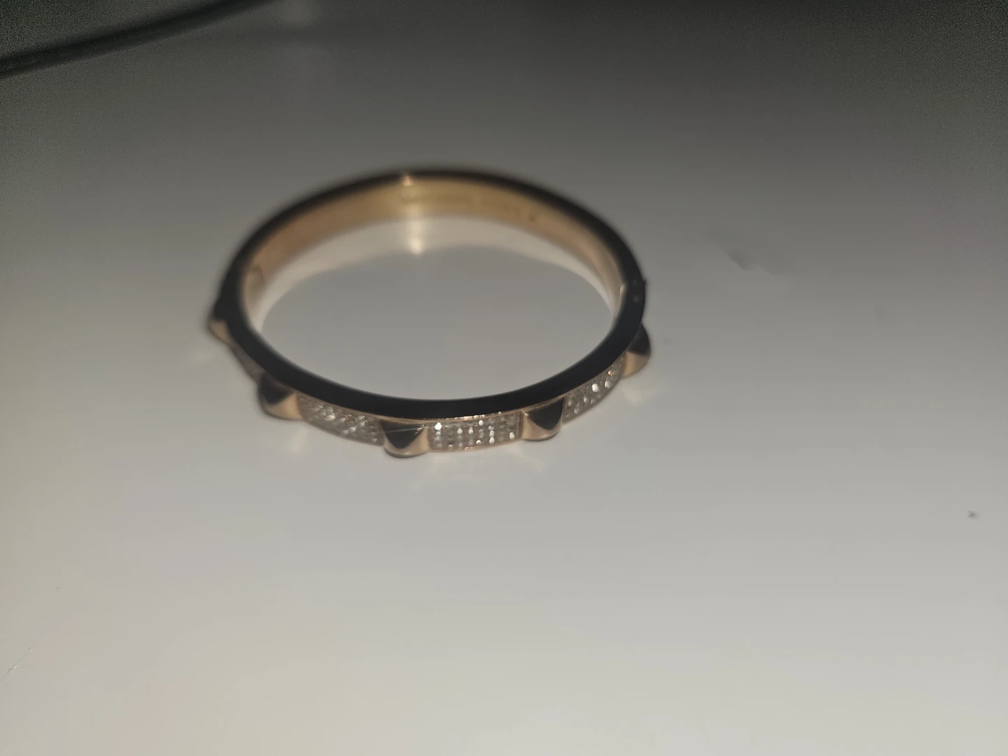 Michael Kors Rose Gold Crystal Bangle Bracelet