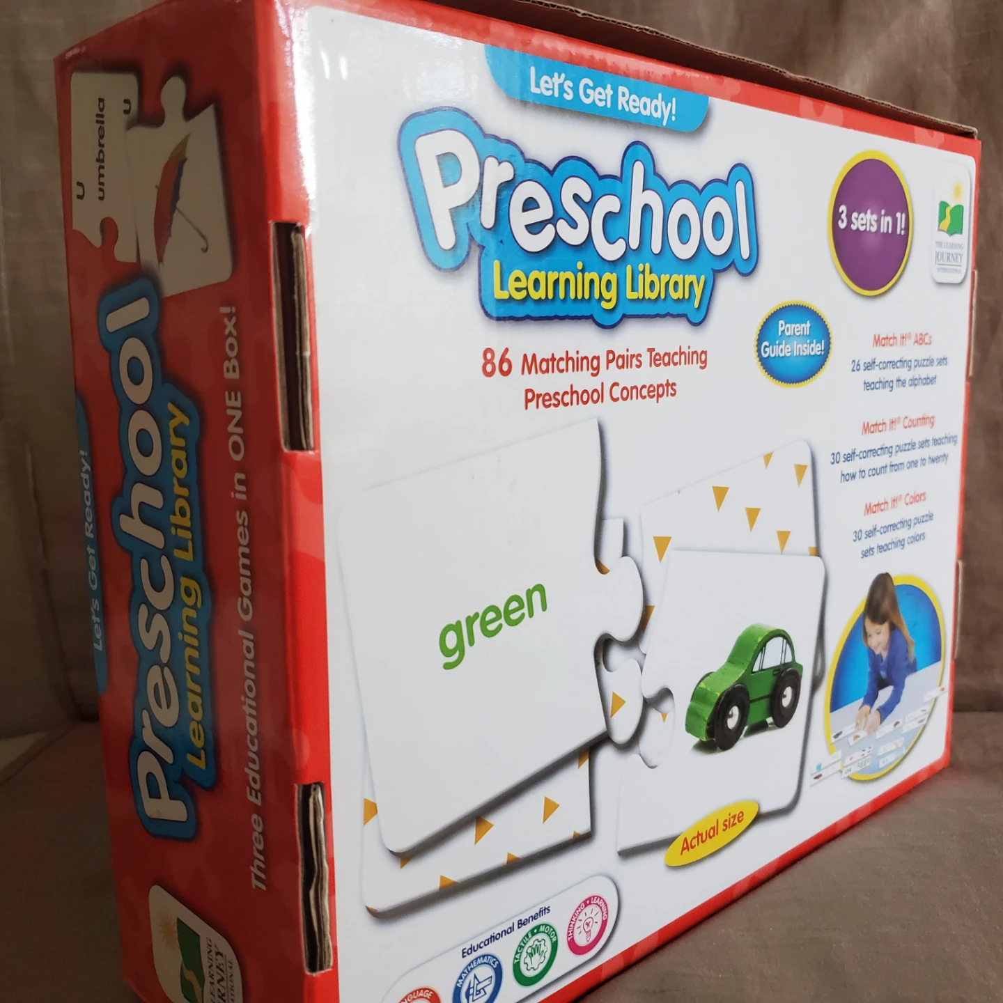 NEW 3in1 Preschool Learning Library Puzzle Pairs - photo 2