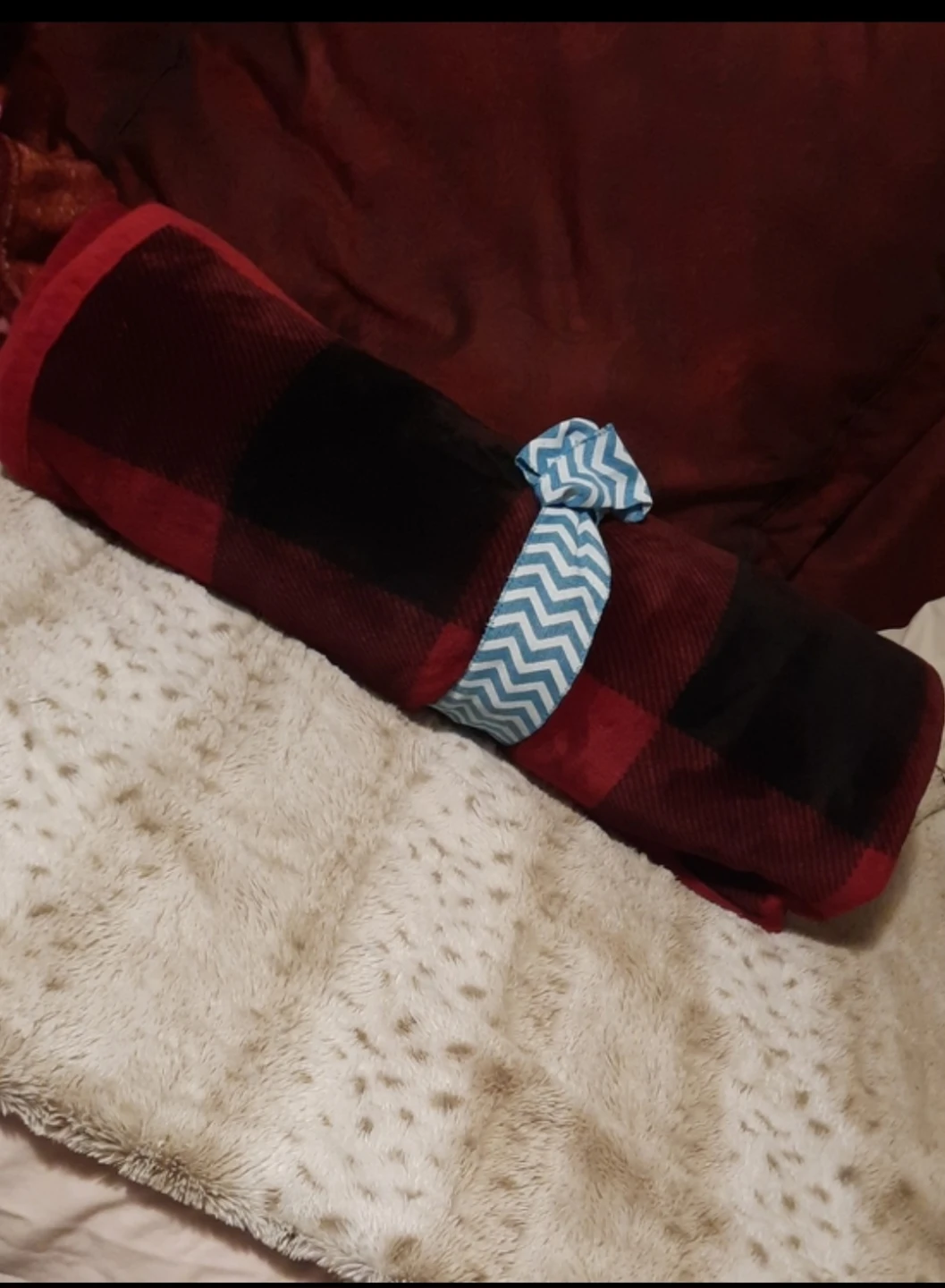 Red & Black Buffalo Plaid Throw Blanket - photo 4
