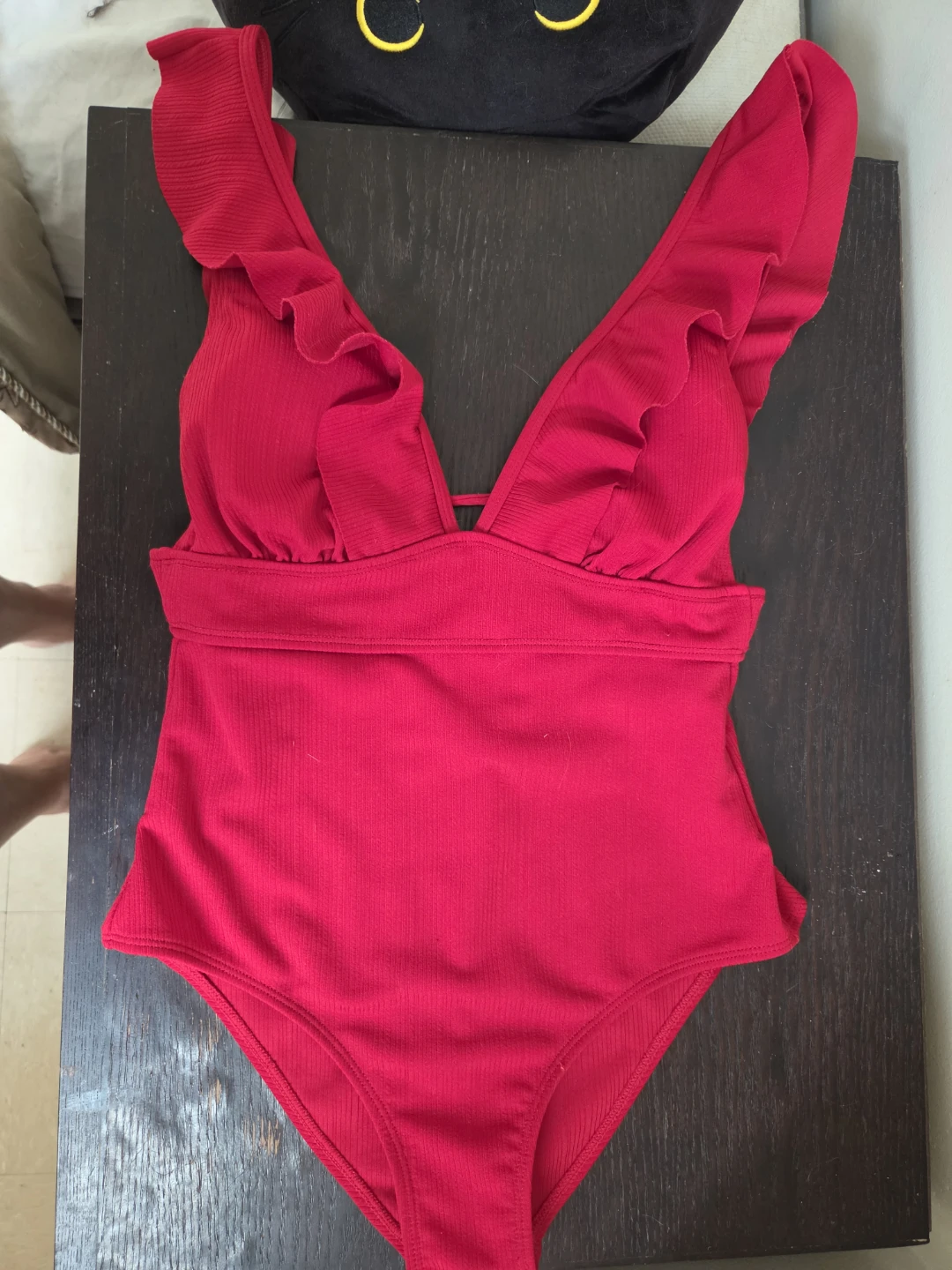 Women's Red Ruffle Swimsuit (never been used)